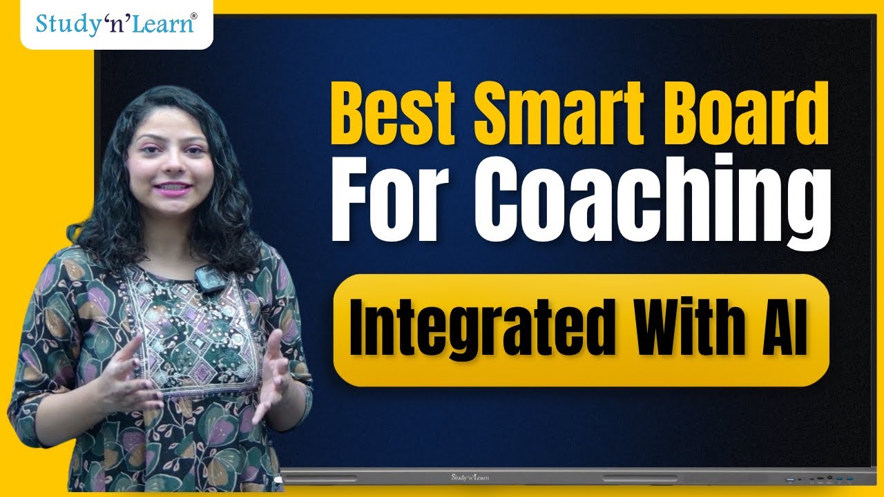 Interactive Flat Panel 75 Inch Smart Board For Teaching Coaching Classes - AI Digital Board EDLA