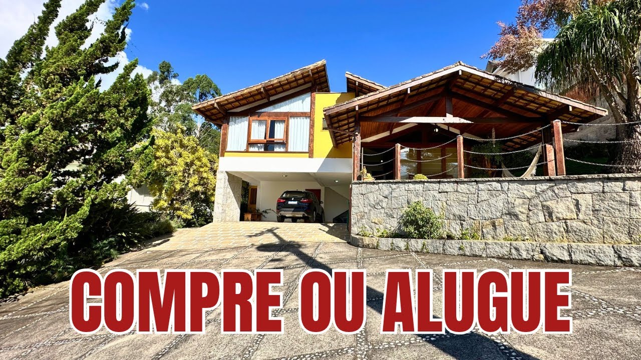 Casa para venda ou locação, 3 suítes, em condomínio, Teresópolis/RJ - BRICK IMÓVEIS.❌ALUGADA❌