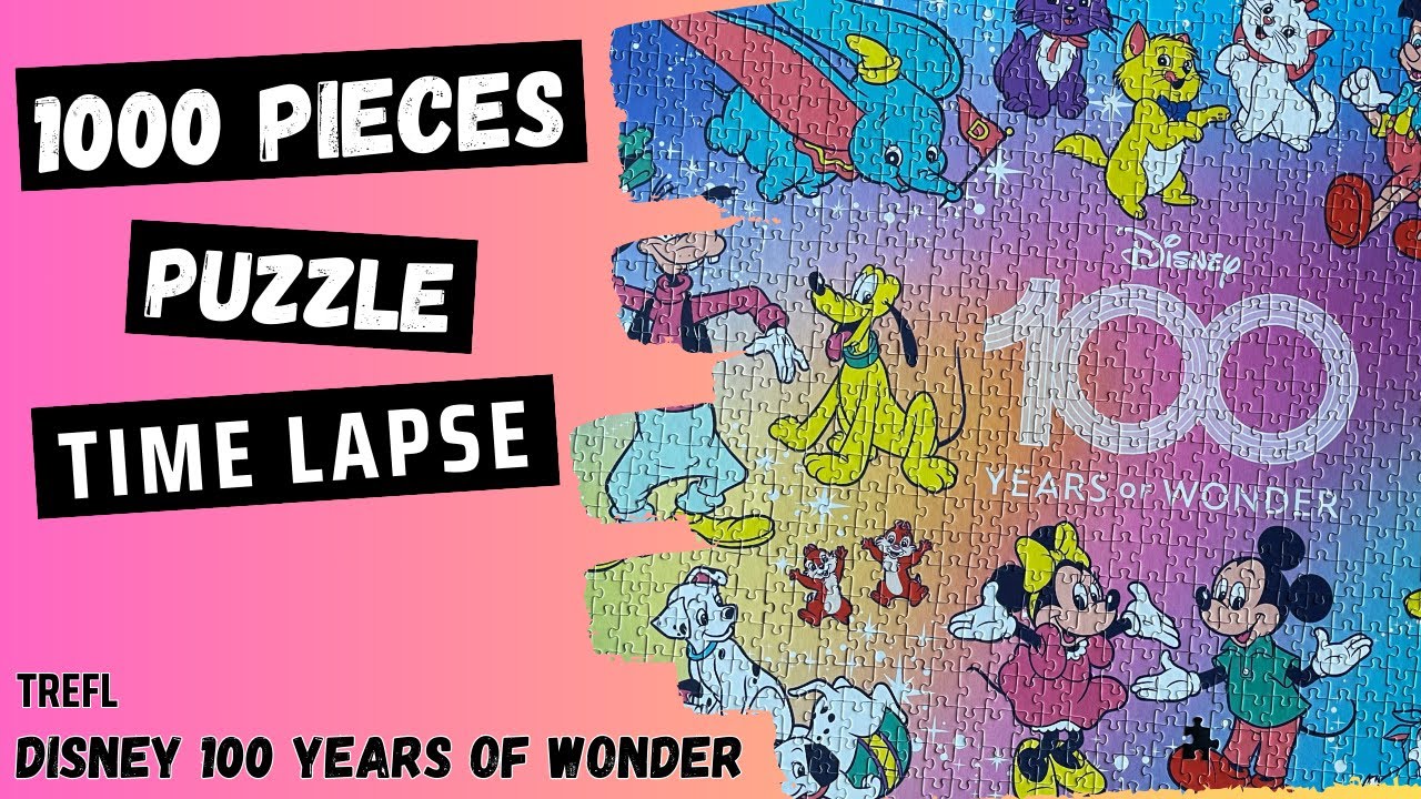 Disney 100 Years of Wonder 1000 Pieces | Trefl Puzzle | Time Lapse