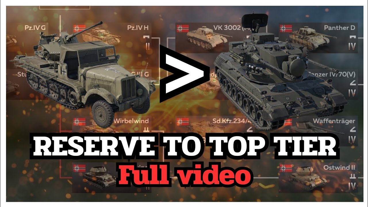 GER SPAA 🇩🇪 | Reserve ➡️ Top Tier 🔥 Full video🎬 Gameplay | War Thunder Mobile