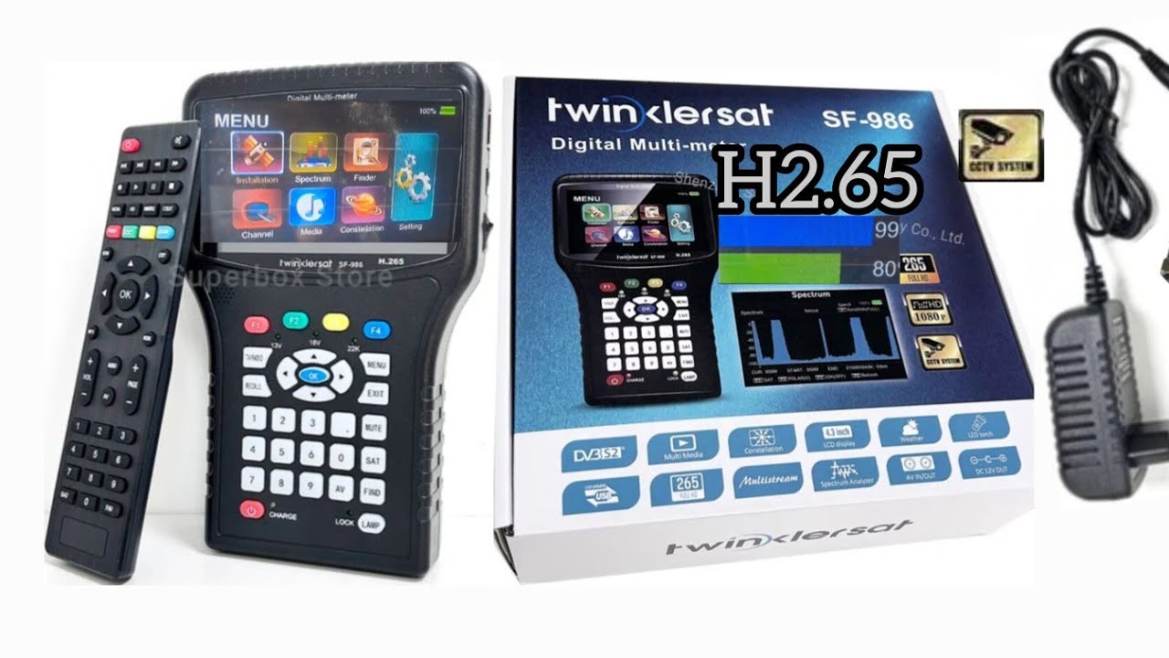 New Model TwinklerSat SF 986 Digital Sattelite Finder With Remote control H265