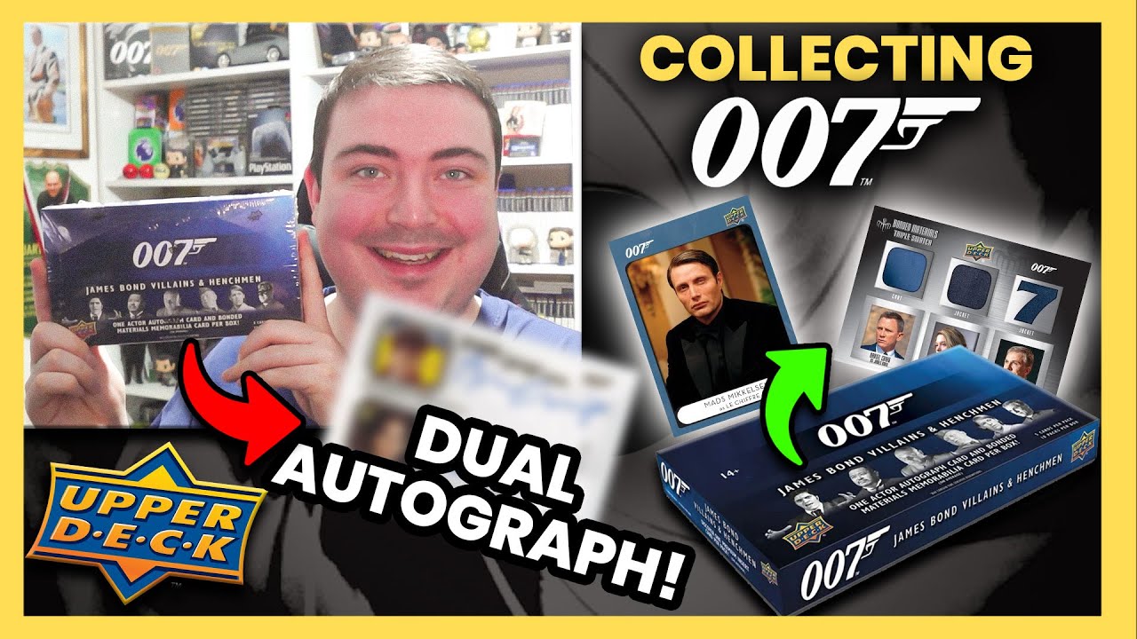 UNBOXING an Upper Deck James Bond VILLAINS AND HENCHMEN Hobby Box | INCLUDES AUTOGRAPH AND RELIC