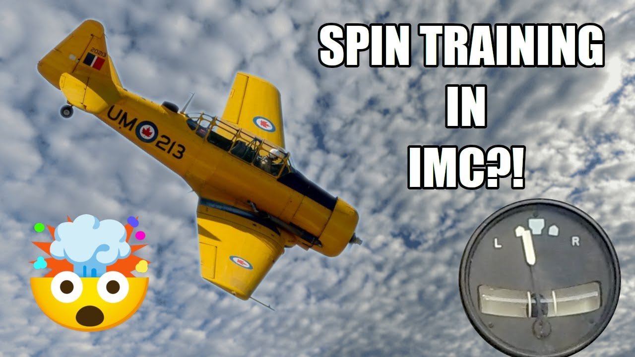 Spins in Actual IMC?! with ONLY the Stick & Ball for Attitude reference!?