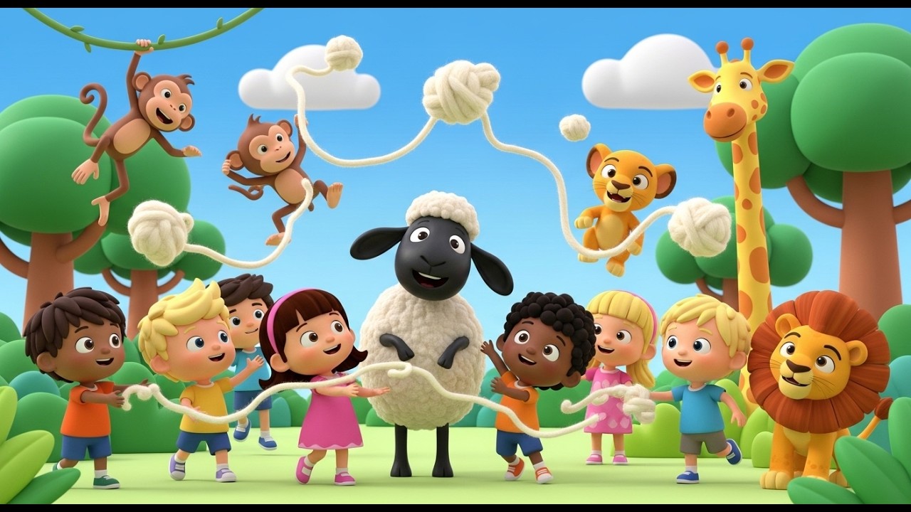 🐑 Baa Baa Black Sheep – A Poem About Sharing & Kindness 🌈