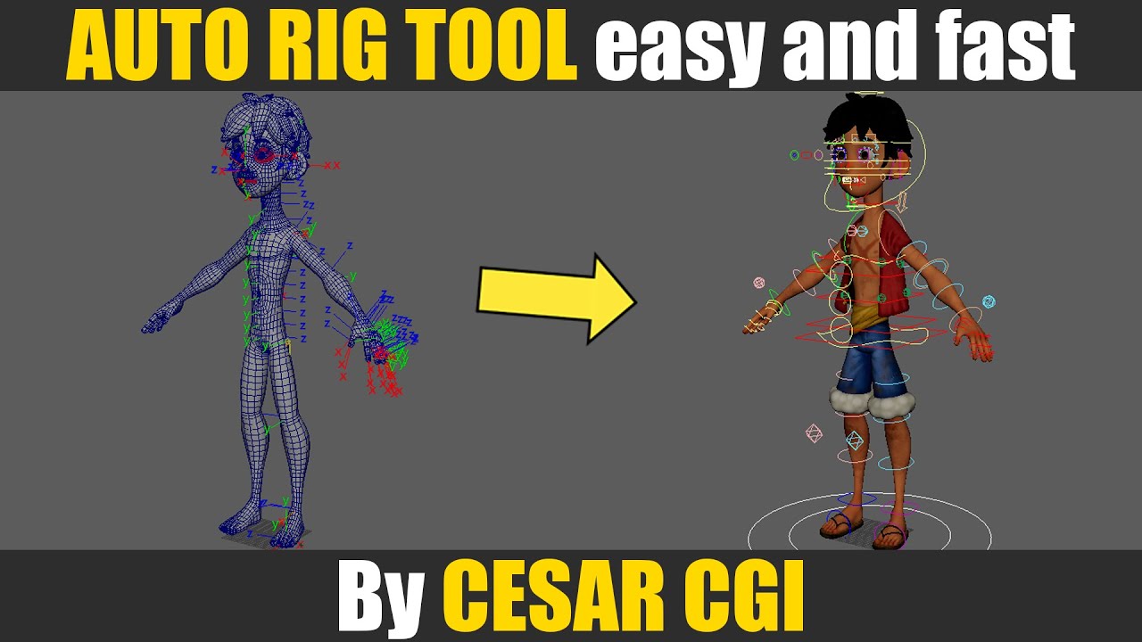 NEW AUTO RIG TOOL for MAYA