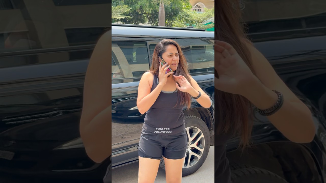 Anchor Anasuya Bharadwaj Arrives at GYM in Hyderabad | Anchor Anasuya Bharadwaj LatestGYM Videos