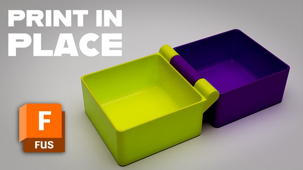 Autodesk Fusion  Print-in-Place Hinge Box Tutorial (No Supports) (Fusion 360)