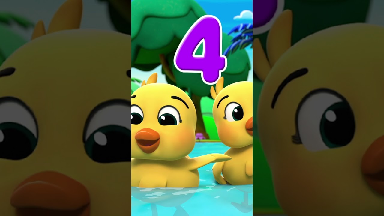 F&uuml;nf kleine Enten Kinderreim f&uuml;r Kinder #shorts #nurseryrhymes #viral #trending #popular