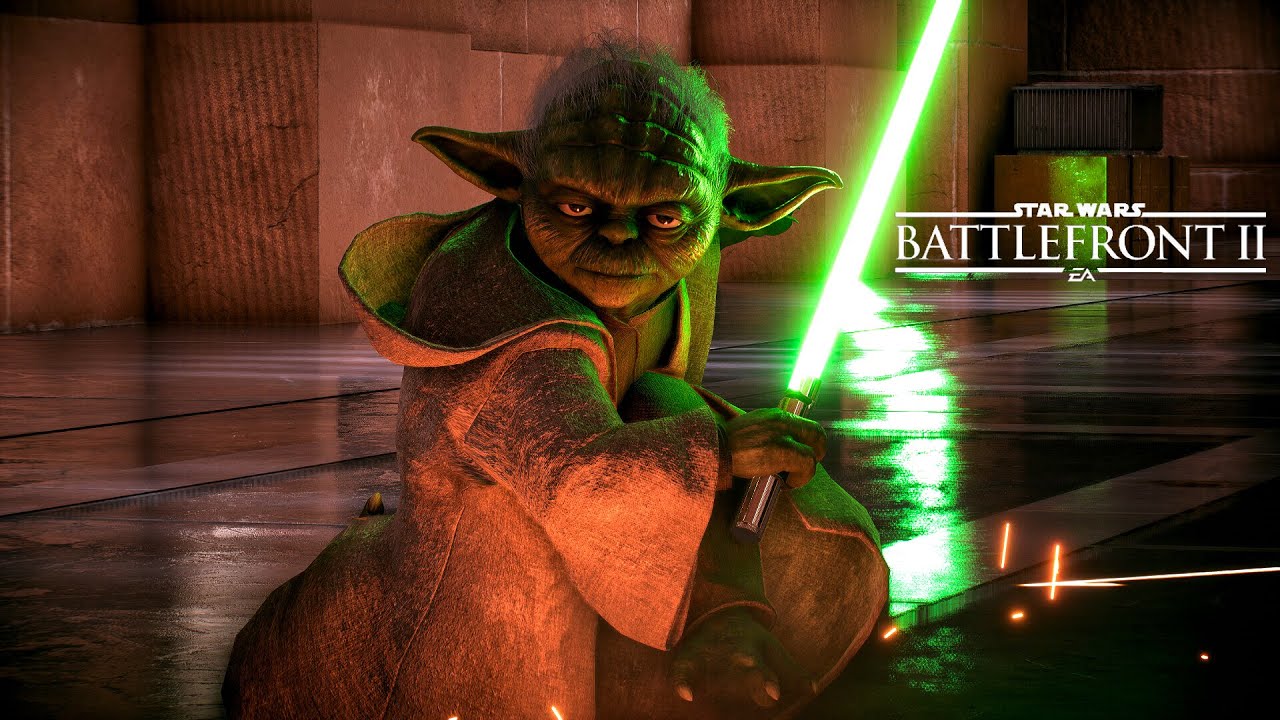 Legendary 1vs1 Lightsaber Duels with Master Yoda | Battlefront 2