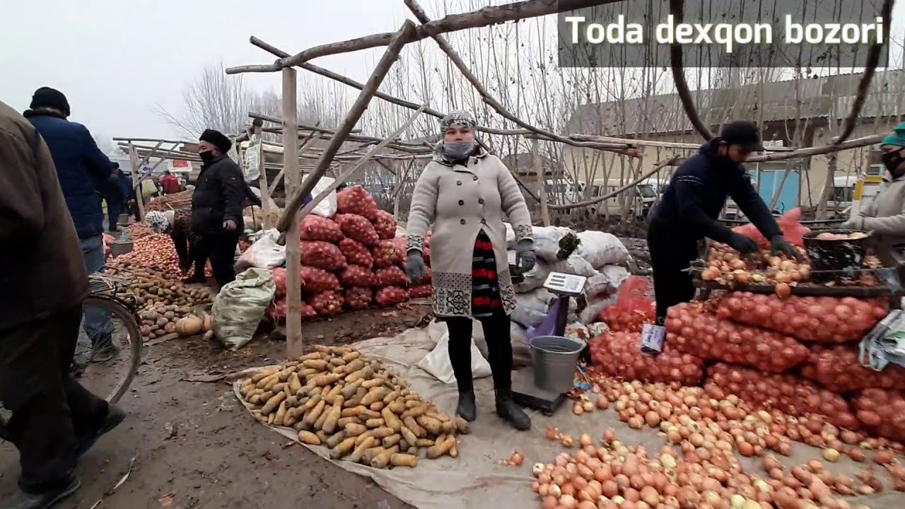 ESTALIK UCHUN TODA DEXQON BOZORI AVJIDA. YANGI YIL OLDI YO'LLARINI TOMOSHA QILING. 23-DAKABR 2020 Y.