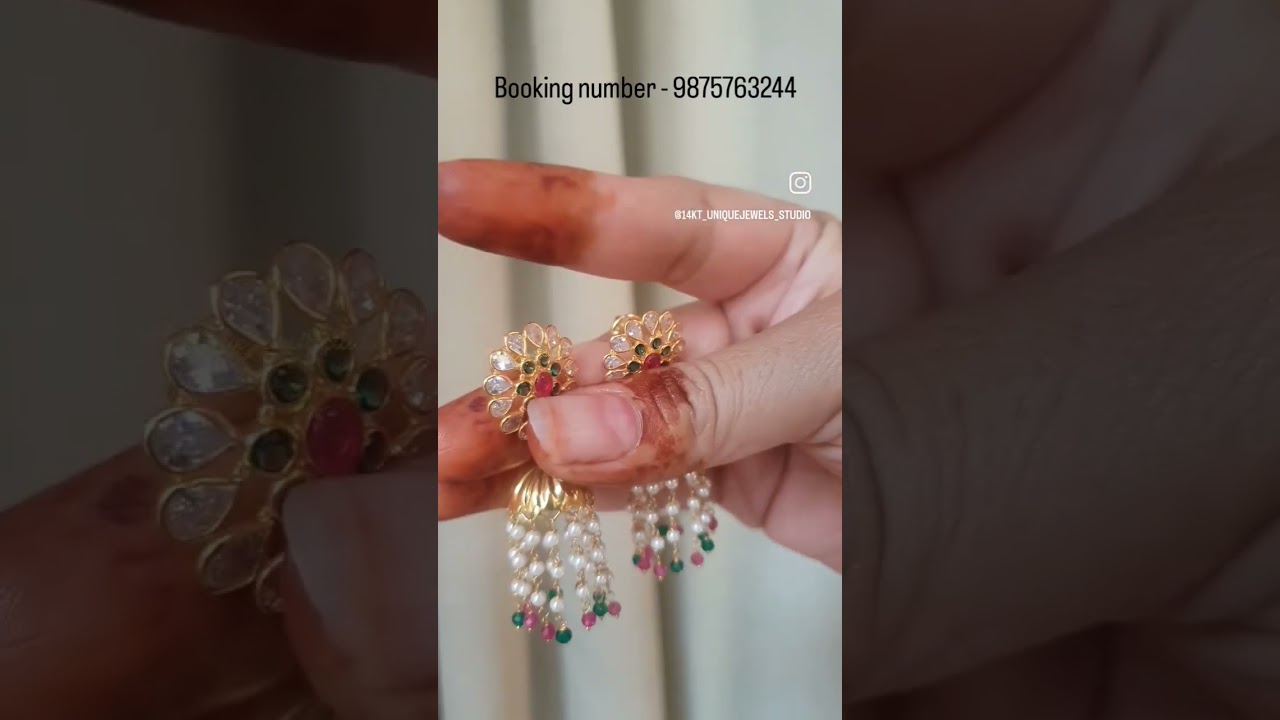 lightweight gold jhumka #jewellery #lightweightjewellery #goldjewellery #gold