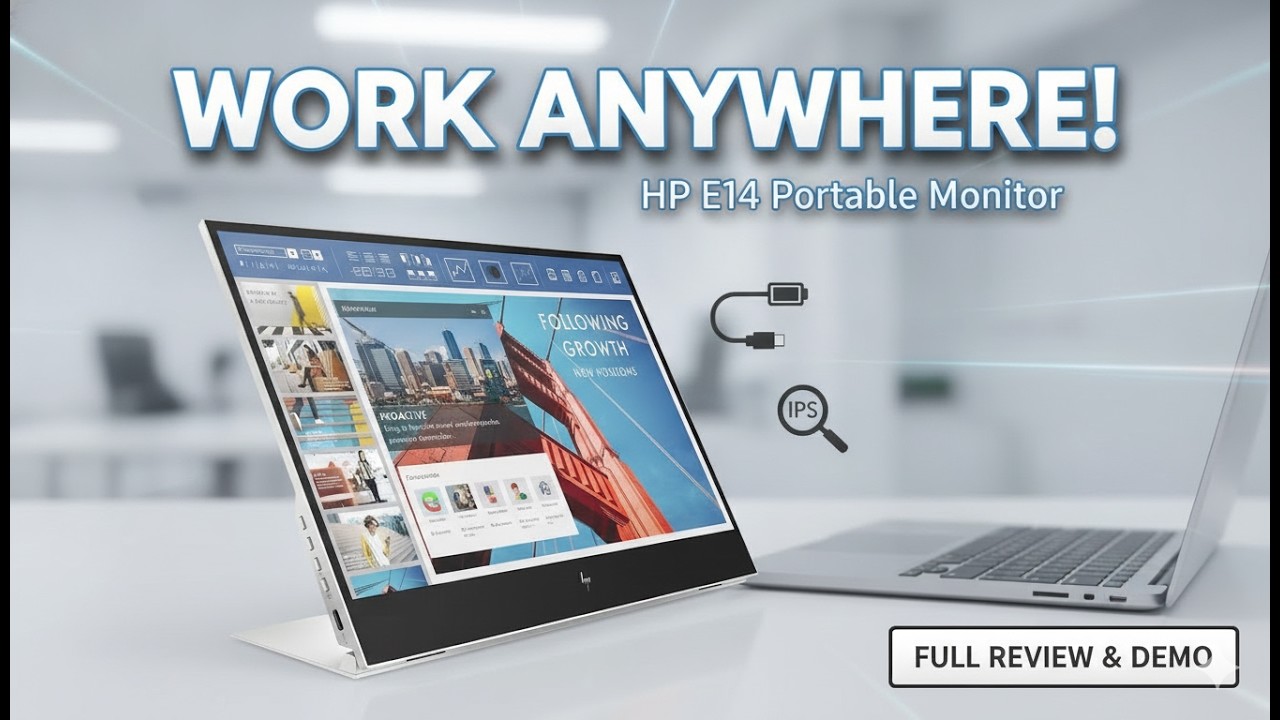 HP E14 G4 Portable Monitor Review &ndash; Best 14&rdquo; Travel Second Screen for Productivity?