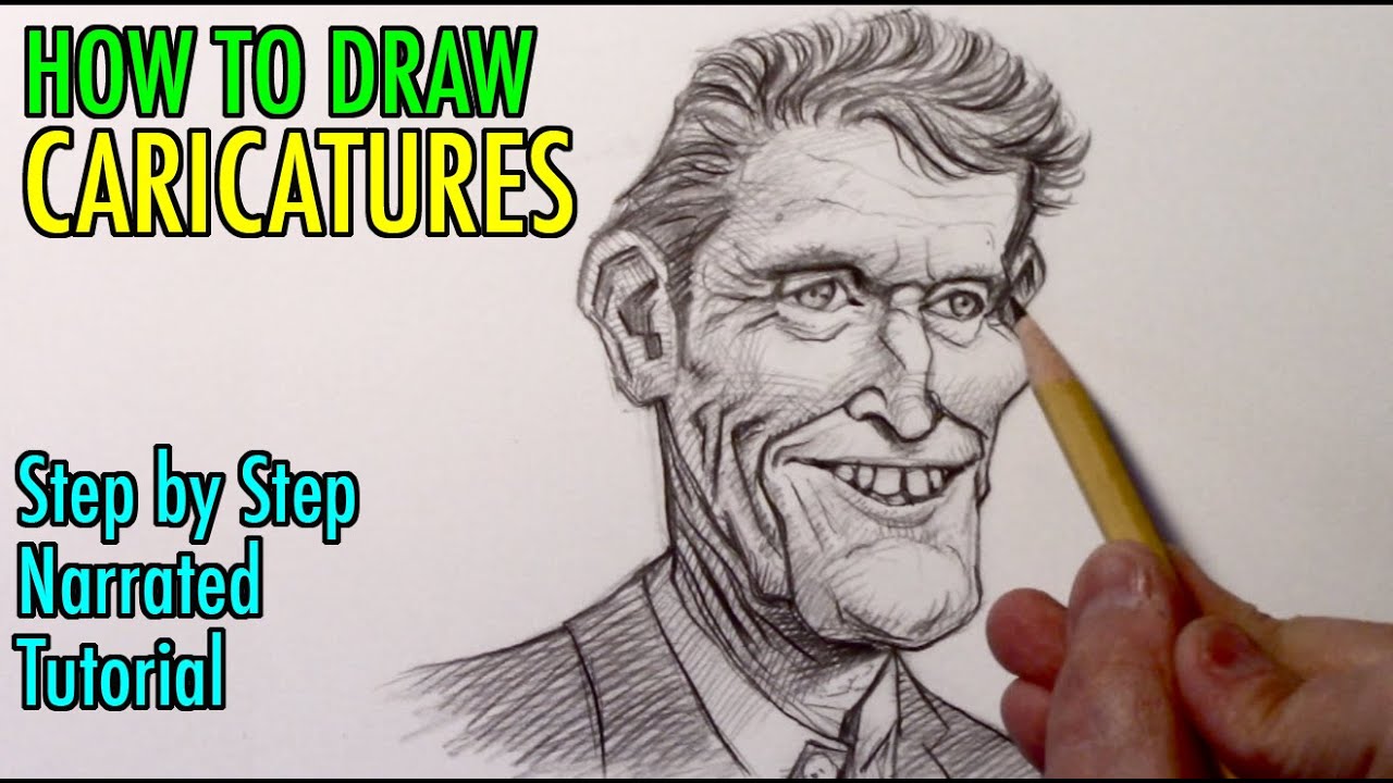 How to Draw Caricatures: Narrated Step-by-Step Tutorial