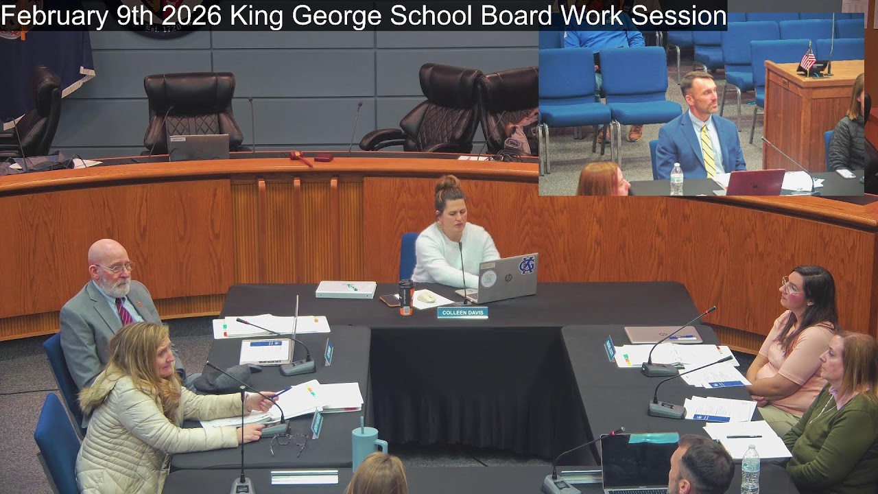 February 9th 2026 King George School Board Work Session