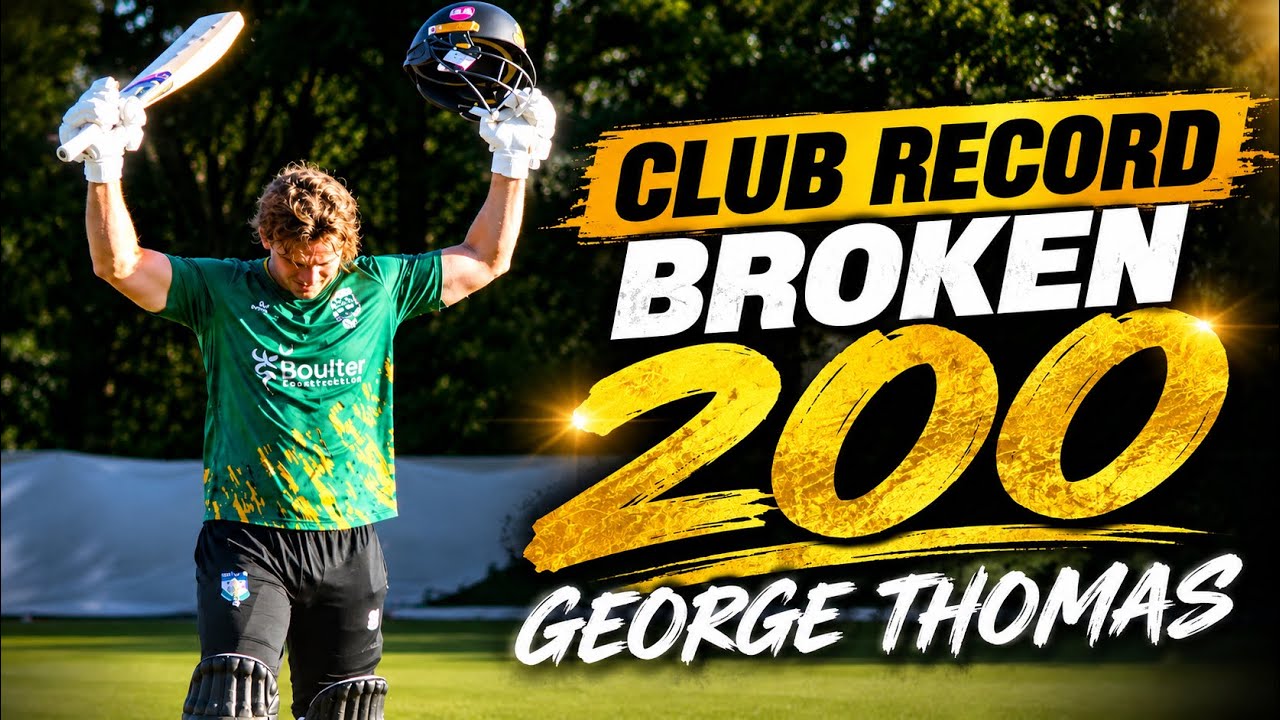 200 NOT OUT!! 🤯 George Thomas Makes TBCC History | Three Bridges vs Roffey