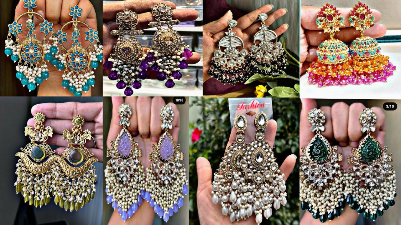 Heavy earrings collection// Big earrings collection//