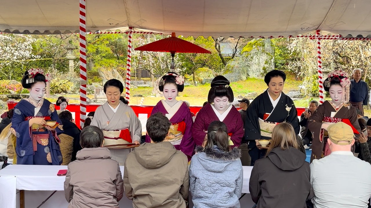 [4K] 梅花祭 [北野天満宮] 2026年2月25日 Plum Blossom Festival - Maiko and Geiko Tea Ceremony in Kyoto