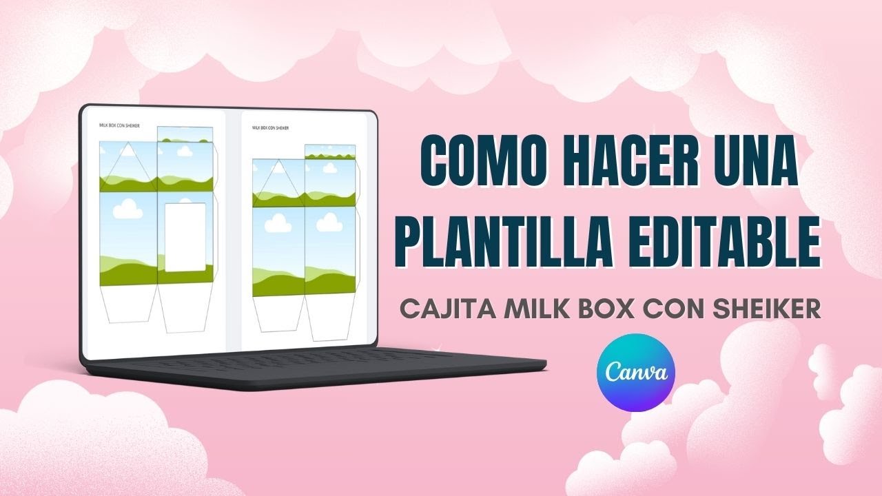 Como hacer una Plantillas Editable Milkbox FACIL RAPIDO Y GRATIS  #plantillasdigitales