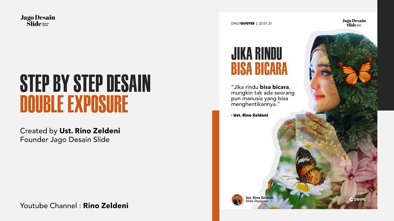 Tutorial Desain Double Exposure dengan Power Point