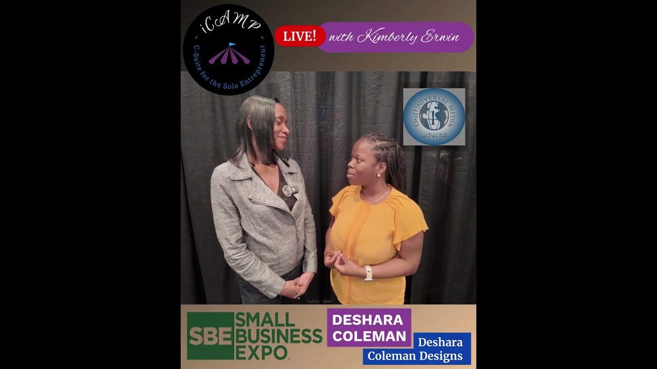 Design: Growing Art & Community with Deshara Coleman / Interviewed by Kimberly Erwin (iCAMP LIVE!)