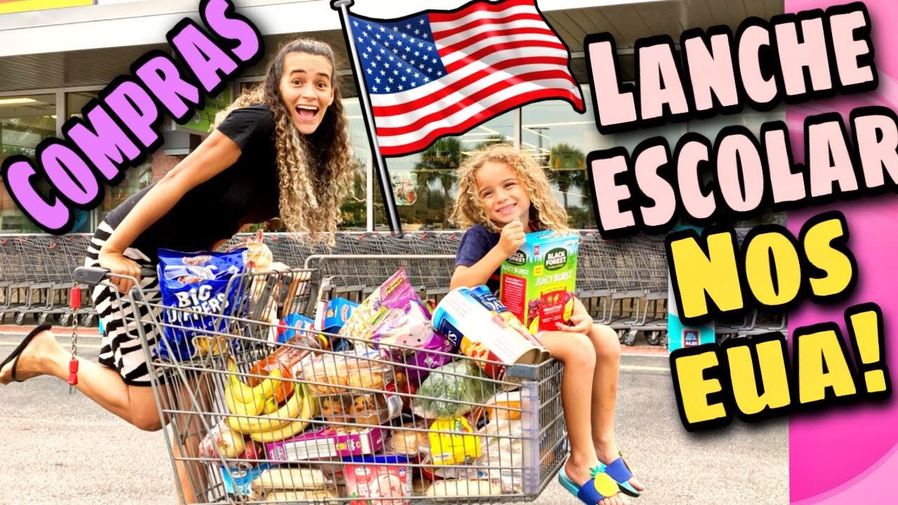 COMPRAS de VOLTA as AULAS: OQ as CRIANÇAS AMERICANAS COMEM!