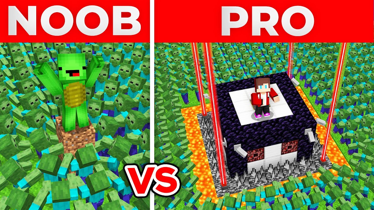 JJ And Mikey FOUND A WAY TO SURVIVE AGAINST THE ZOMBIES JJ VS Mikey in Minecraft Maizen