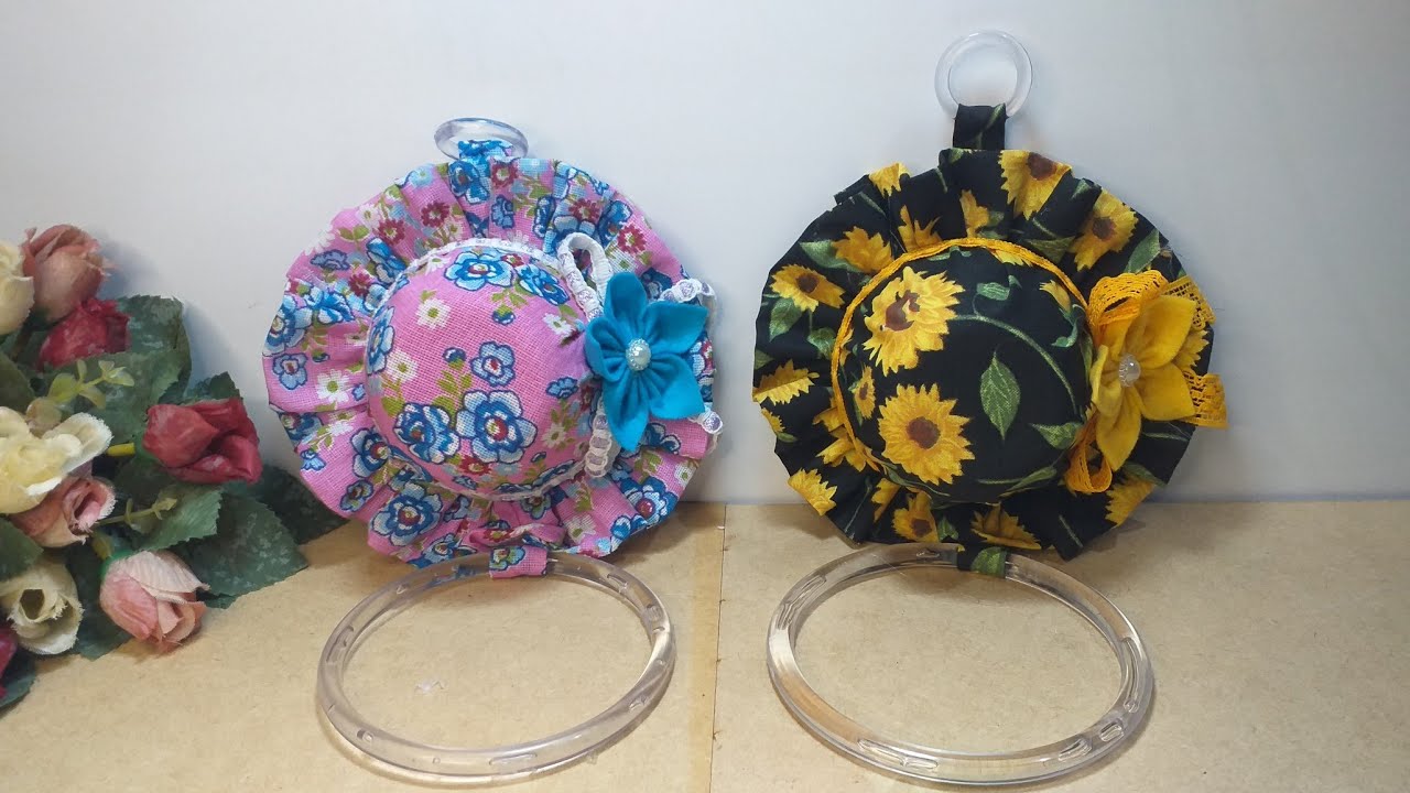 D.I.Y: Chapéu porta pano de prato feito com CDS E POTE DE EXTRATO