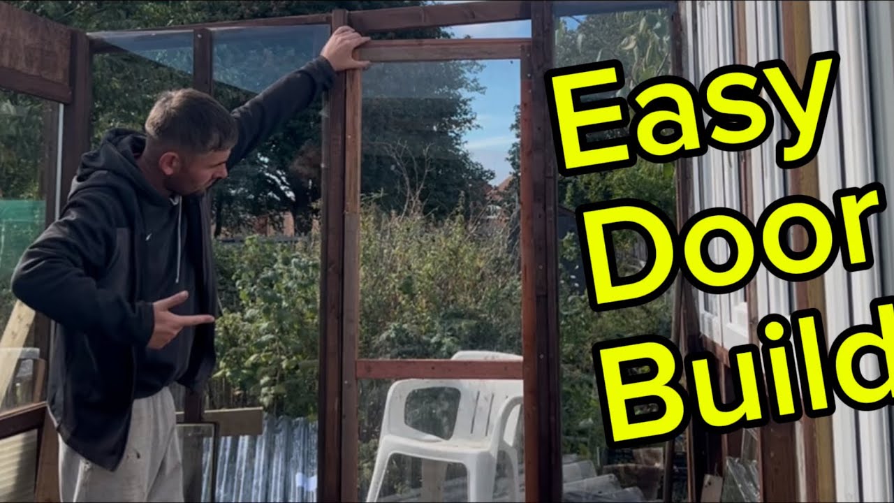 How to build a basic greenhouse/poly tunnel door the easy way 
