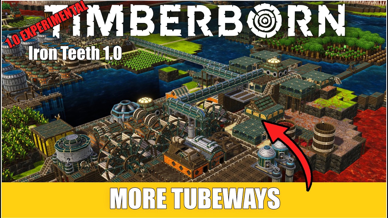 Timberborn 1.0 Experimental – Building New Storage & More Tubeways | EP11