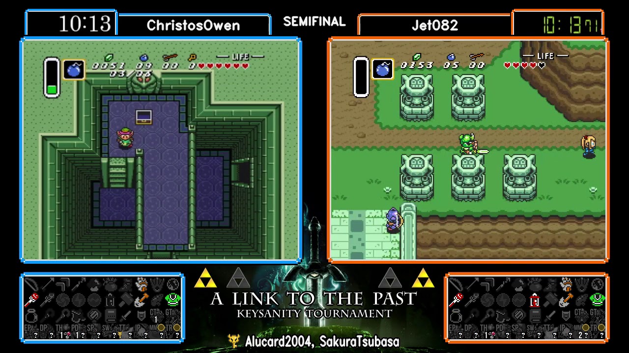 ChristosOwen vs jet082, Race 3. ALTTPR Keysanity Tournament 2018