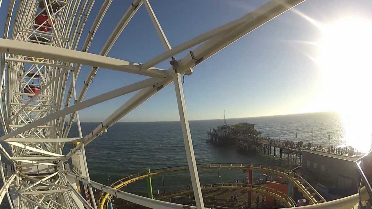 Pacific Wheel On-Ride POV at Pacific Park, Santa Monica Pier - Los Angeles, CA, USA