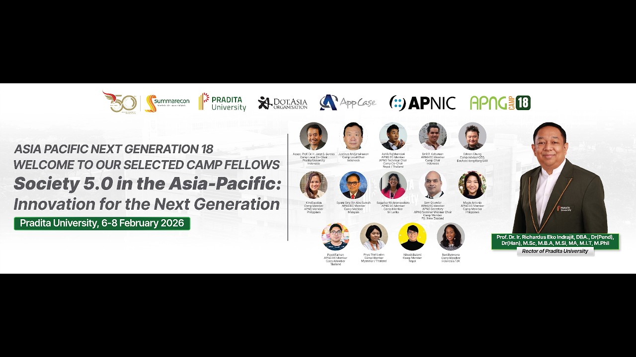 APNG Camp 18 : Society 5.0 in the Asia-Pacific:Innovation for the Next Generation