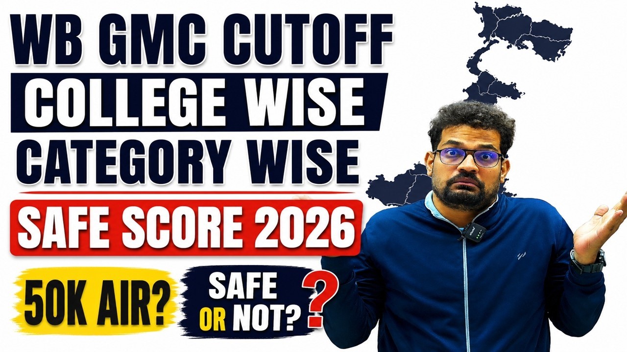 West Bengal NEET UG 2026 Govt MBBS Cutoff 🔥 Safe Score (85% State Quota) | College Wise Cutoff
