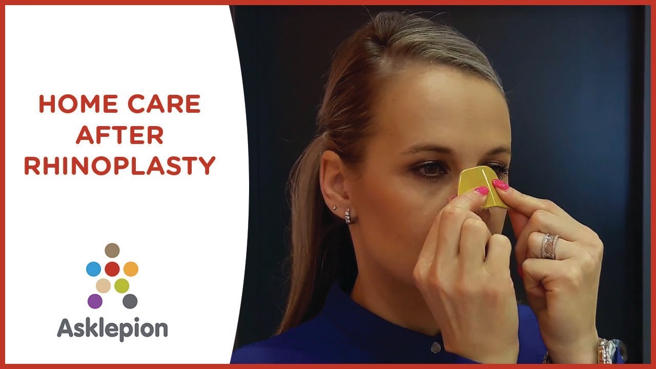 Home care after rhinoplasty
