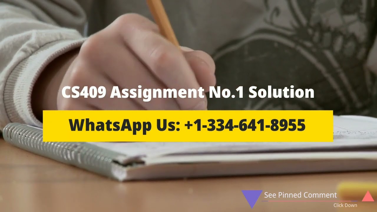 CS409 Assignment No. 1 Solution Spring 2024