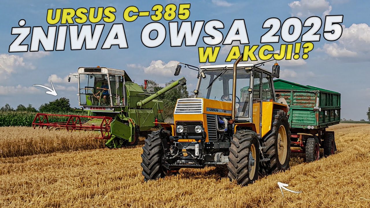 ☆Claas Dostał Kabine!?☆Żniwa Owsa 2025!☆Ursus C-385 & Claas Mercator 60 W Akcji!?☆Gr Łabendowicz☆