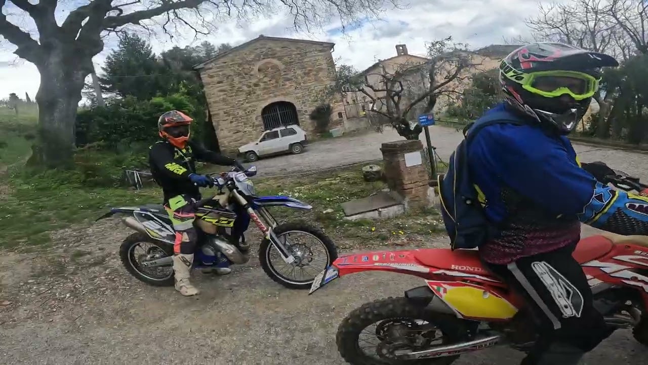30 min di enduro con una Suzuki, un Honda e una Sherco