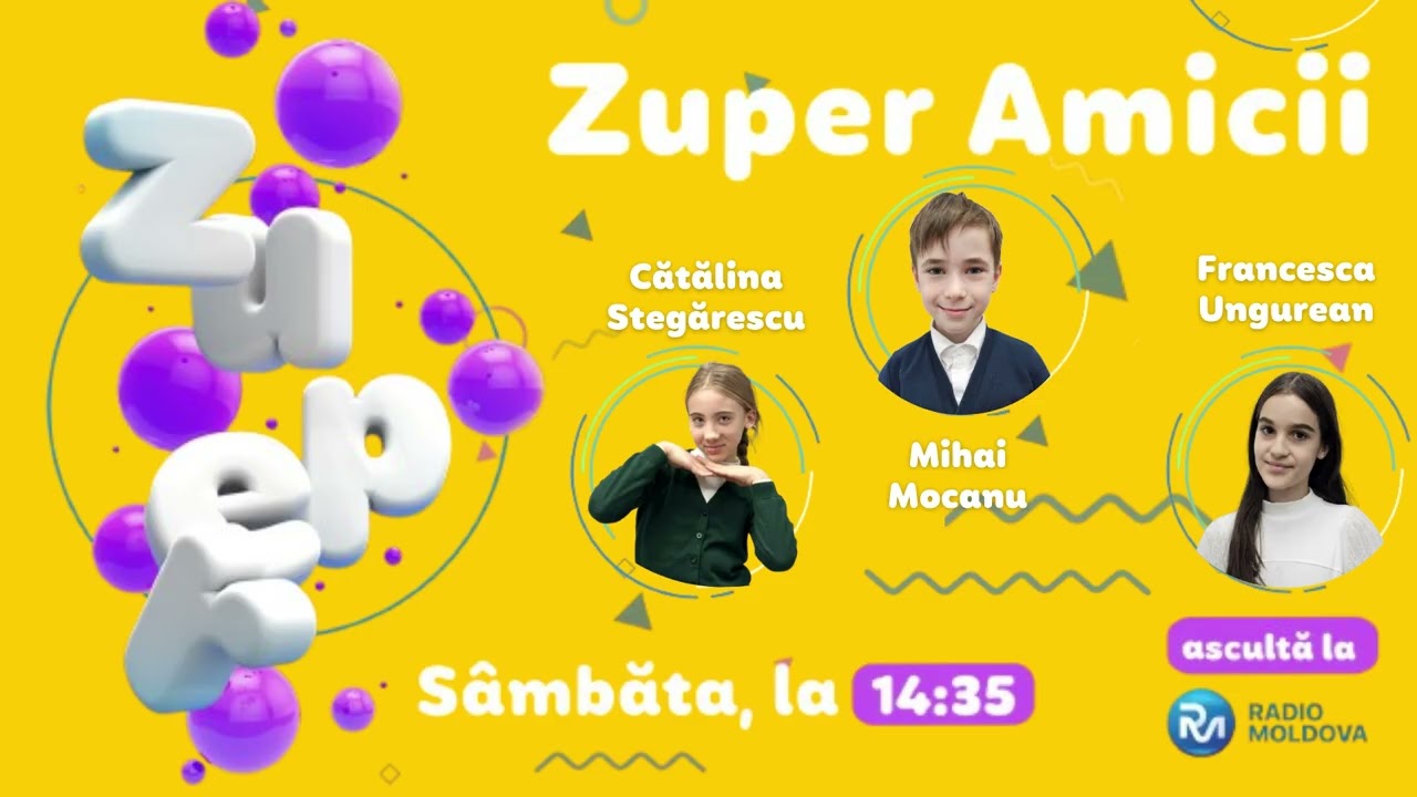 Emisiune radio pentru copii „Zuper Amicii” - 07.03.2026 #zuper #kidsradio
