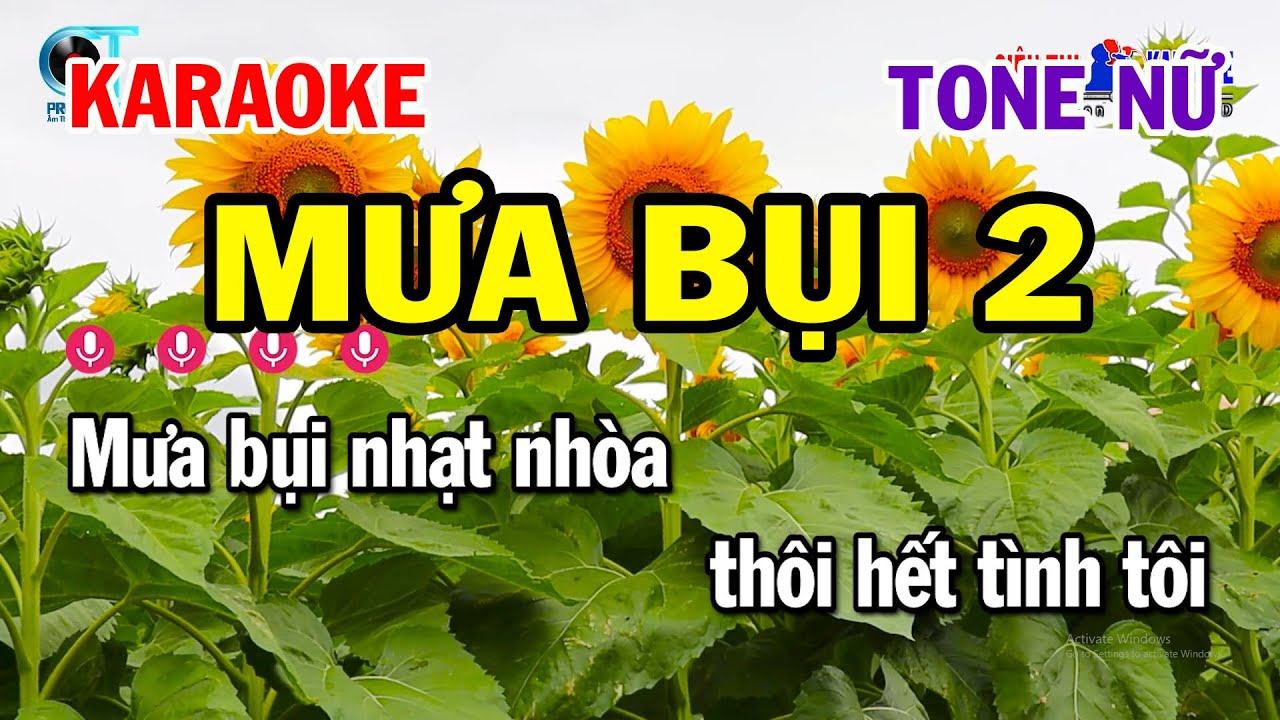 Karaoke Mưa Bụi 2 Tone Nữ ( Am ) Nhạc Sống Mới Nhất | Siêu Thị Karaoke