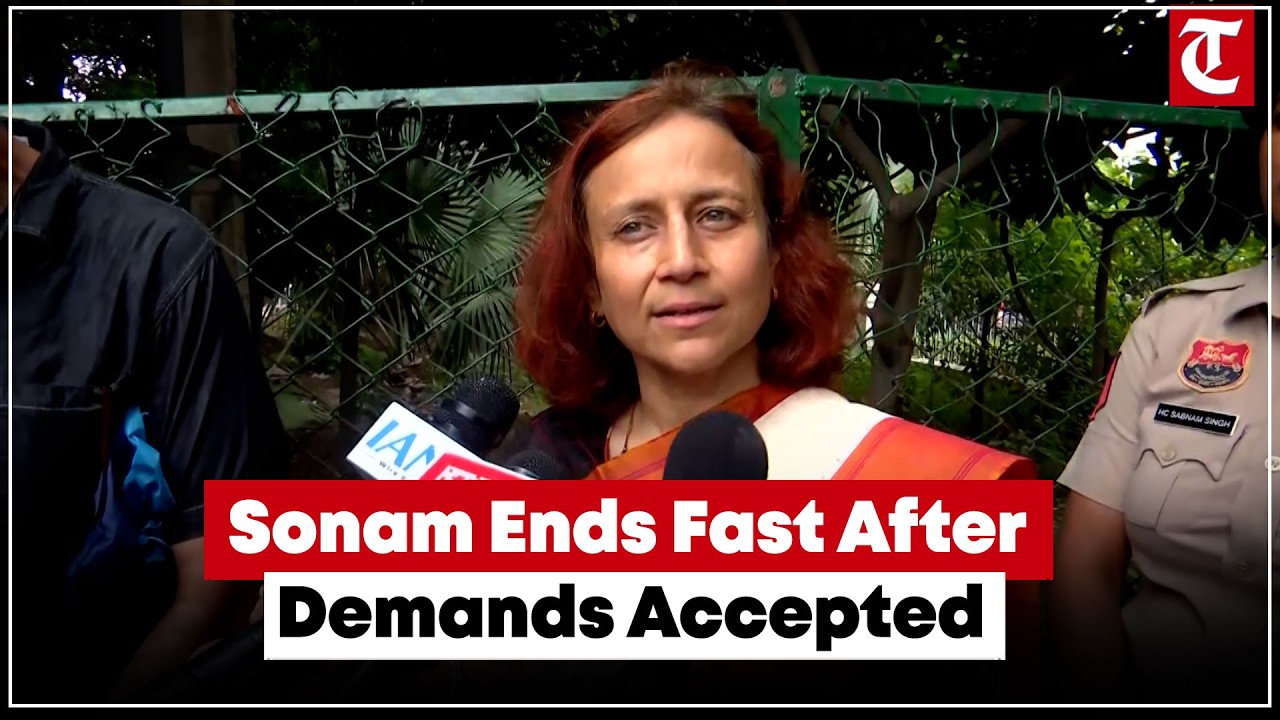 Gitanjali Angmo says govt accepts demands as Sonam Wangchuk ends fast, calls movement successful