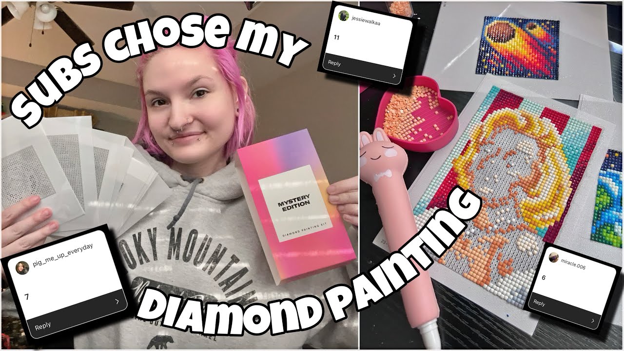 subs choose my mystery diamond paintings 😦 | vlogmas days 1-7 | 2023 |