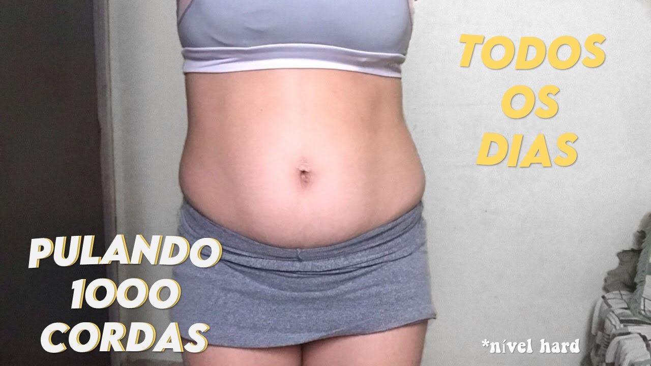 PULANDO 1000 CORDAS TODOS OS DIAS POR UMA SEMANA * antes e depois