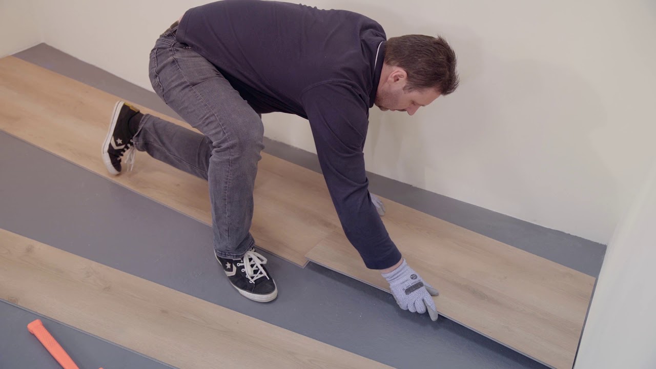 How to install Luxury Vinyl Tiles when the wall is not straight? Tarkett LVT