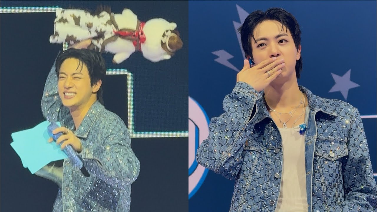 250723 “Rope It” with RJ + Hand kiss Telepathy Charades @ Run Seokjin Ep Tour BTS Jin Dallas Concert