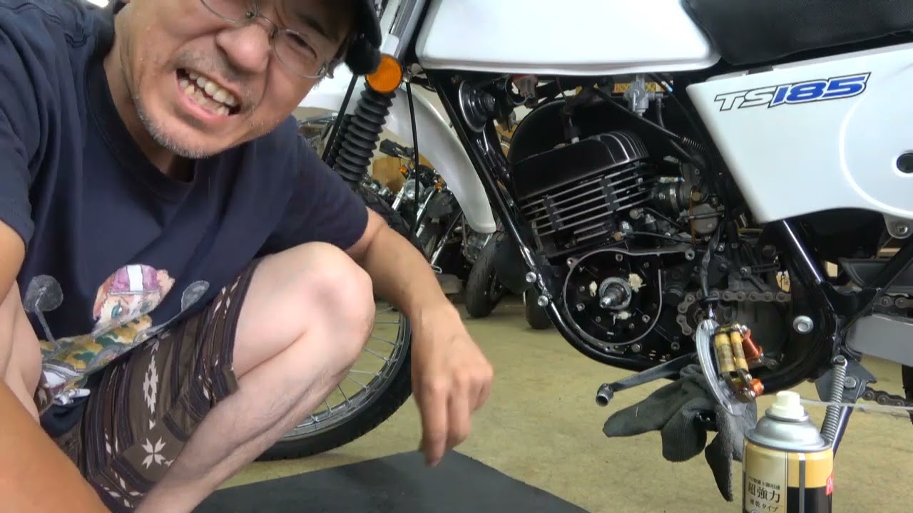 TS185 オイル漏れ修理、栓を抜いた先は・・・
