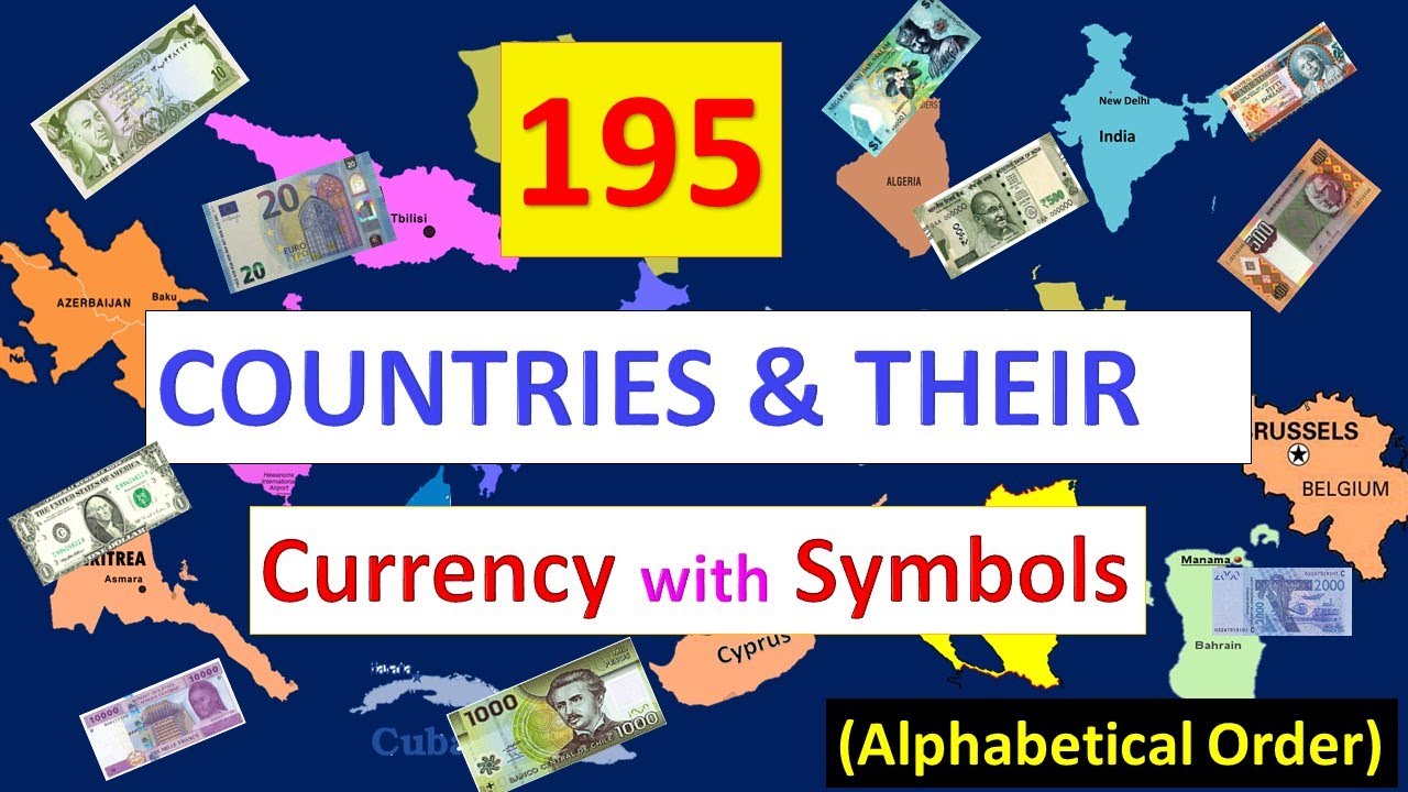 Countries and Their Currency with Symbols | Countries and Currency | Currency of all Countries