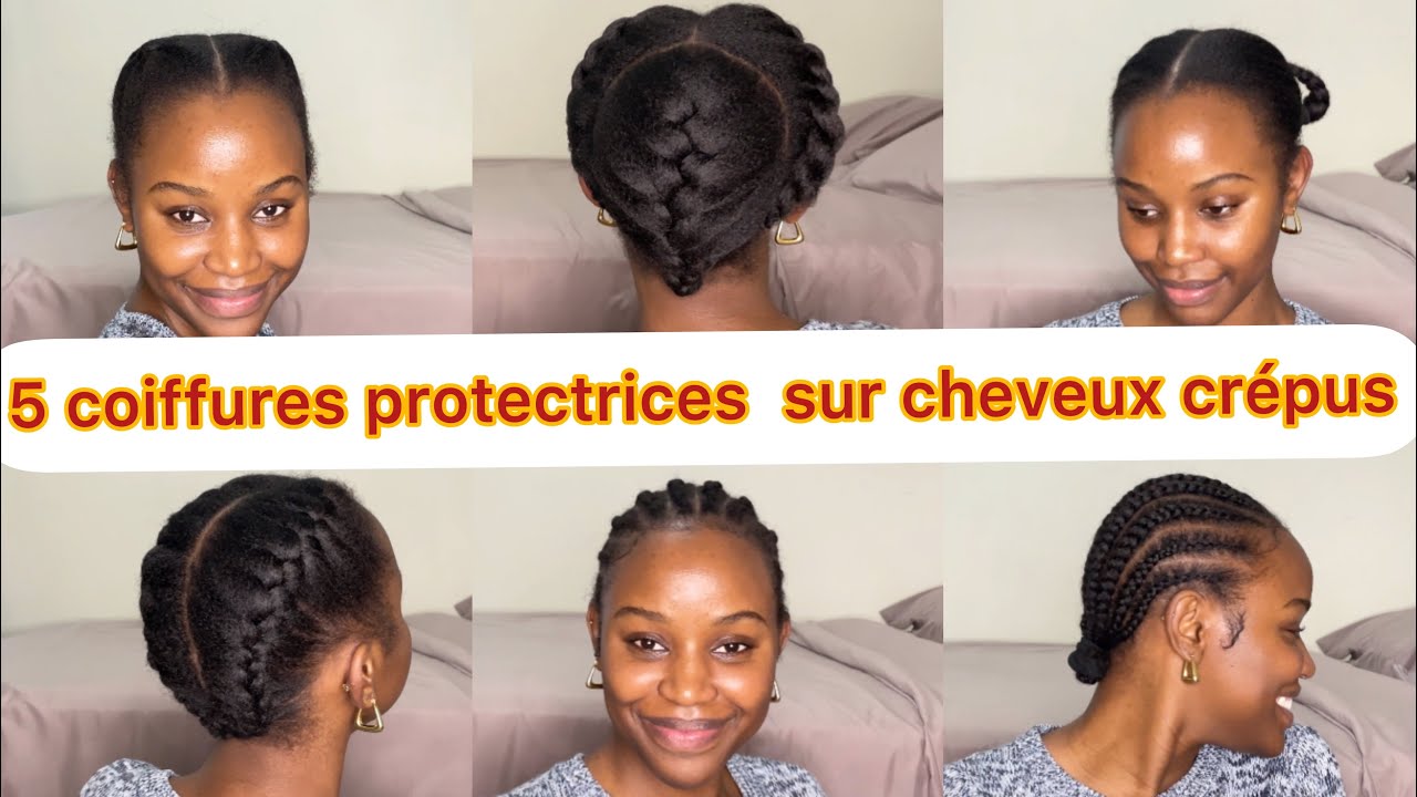 5 Coiffures protectrices sur cheveux crépus ( hiver surtout)