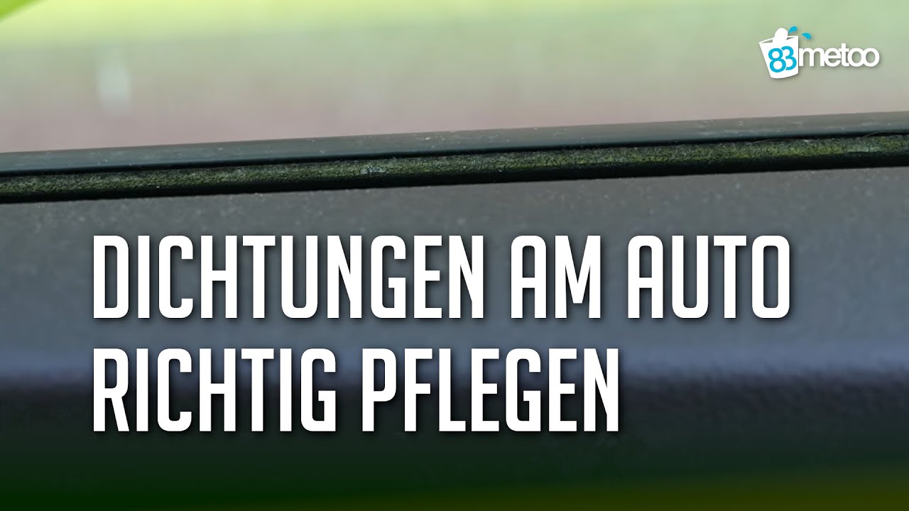 Auto Dichtungen pflegen und Grünspan Moos Grünbelag an Dichtgummis entfernen