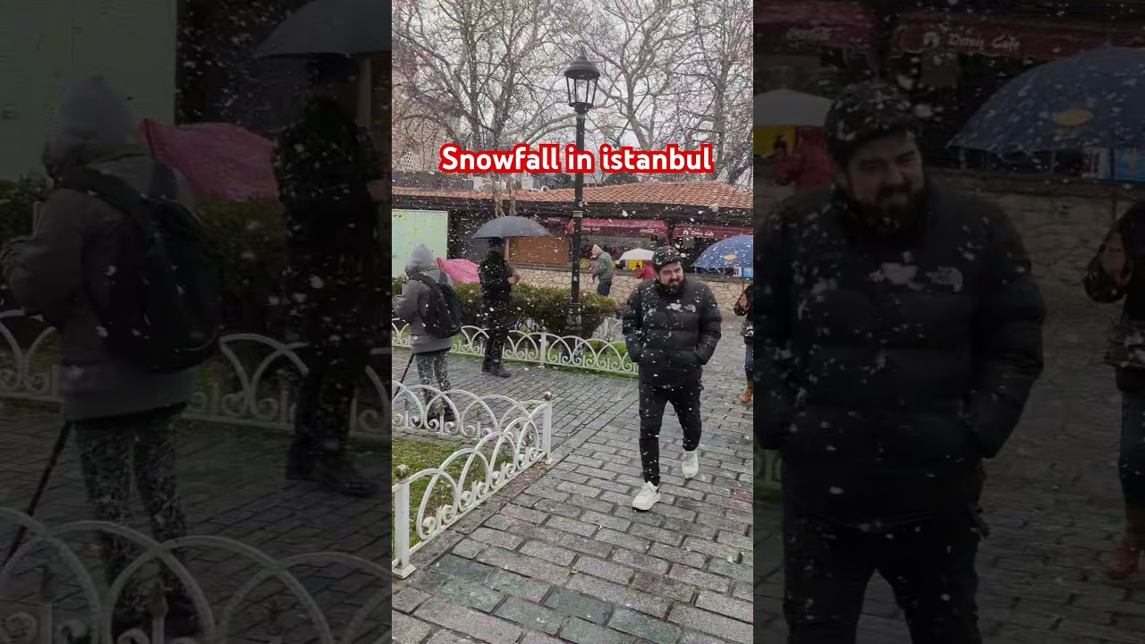 snowfall in istanbul 🇹🇷 