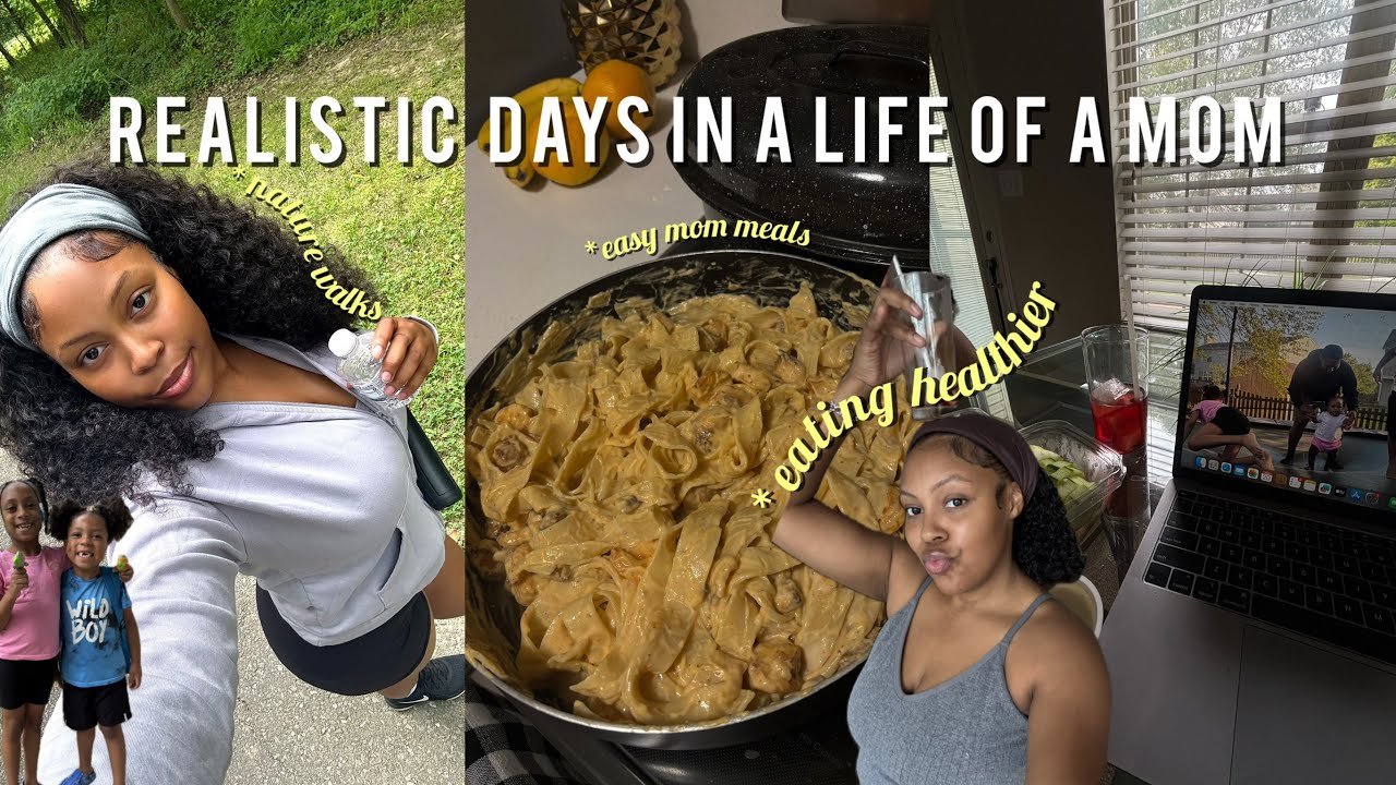 Realistic Days in a Single mom life| Nature walk + park date| mom of four 